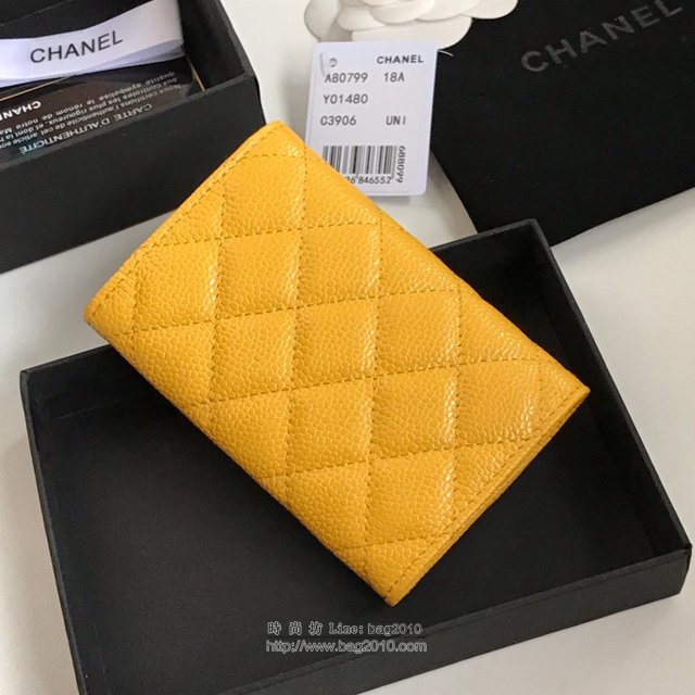 Chanel女包 80799 經典cf小卡包 香奈兒小錢包 Chanel翻蓋短錢包  djc2989